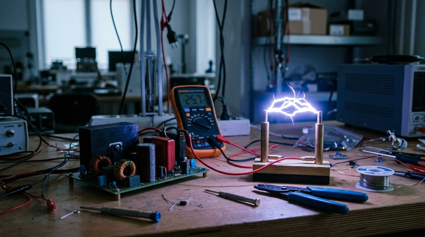 High Voltage Power Source using Flyback Transformer